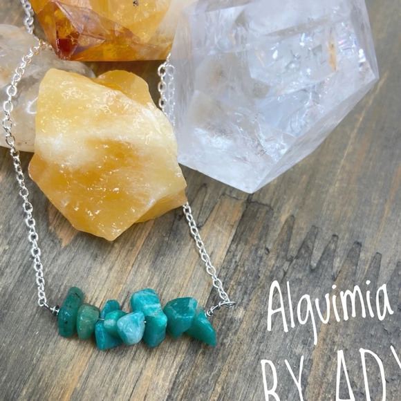 Alquimia amazonite and Silver Necklace - Picture 1 of 3